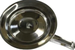 Stechbecken Edelstahl Mit Griff und Deckel
