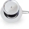Stechbecken Edelstahl Mit Griff und Deckel 31cm