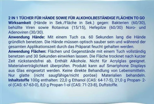 Sterillium 2in1 Wipes 15 Stück