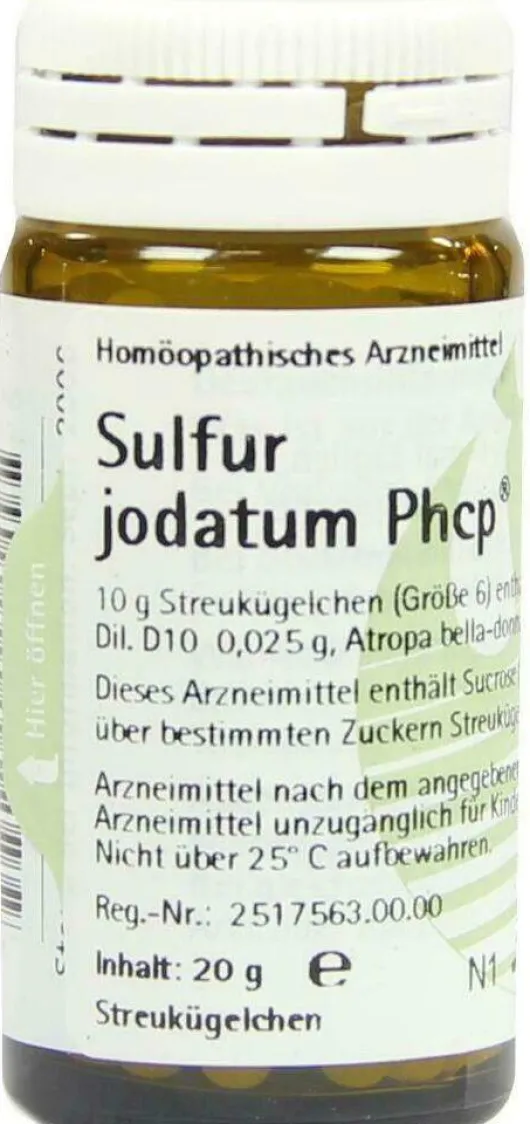 Sulfur Jodatum Phcp Globuli 20g Streukügelchen