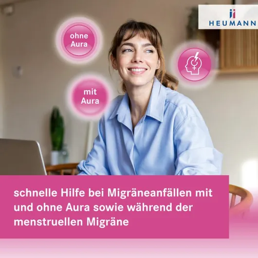 Sumatriptan Heumann bei Migräne 50 mg 2 Filmtabletten