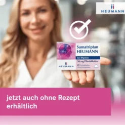 Sumatriptan Heumann bei Migräne 50 mg 2 Filmtabletten