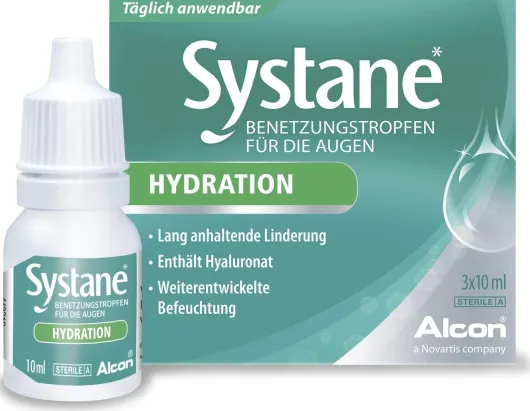 Systane Hydration Benetzungstropfen 3 x 10 ml
