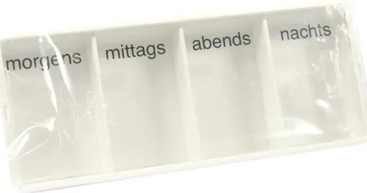 Tablettendose Morgens - Mittags - Abends - Nachts 1 Stück