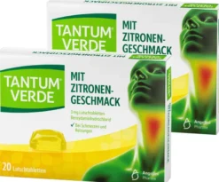 Tantum Verde 3 mg Zitrone Lutschtabletten 2 x 20 Stück