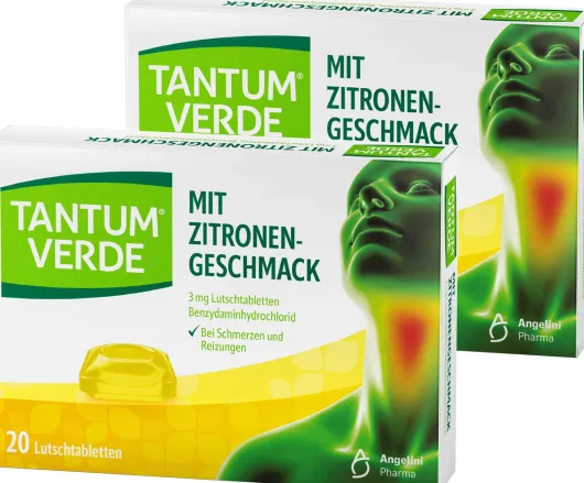 Tantum Verde 3 mg Zitrone Lutschtabletten 2 x 20 Stück