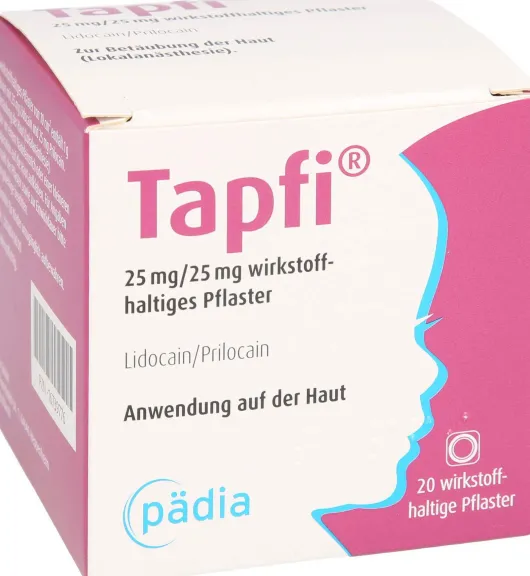 Tapfi 25 mg und 25 mg Wirkstoffhaltiges Pflaster 20 Stück