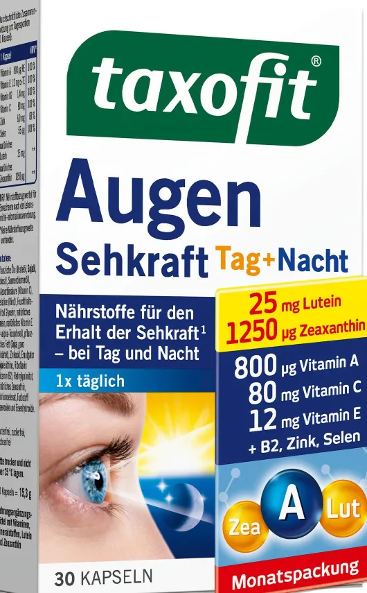 Taxofit Augen Sehkraft 30 Kapseln