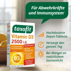 Taxofit Vitamin D3 2500 I.E. 50 Tabletten