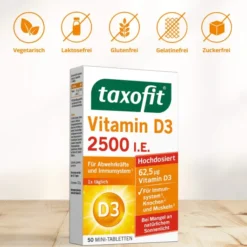 Taxofit Vitamin D3 2500 I.E. 50 Tabletten
