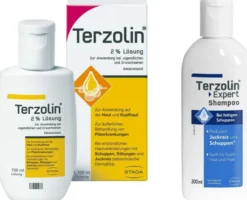 Terzolin 2% Lösung 100 ml + Terzolin Expert Shampoo bei fettiger Kopfhaut 200 ml