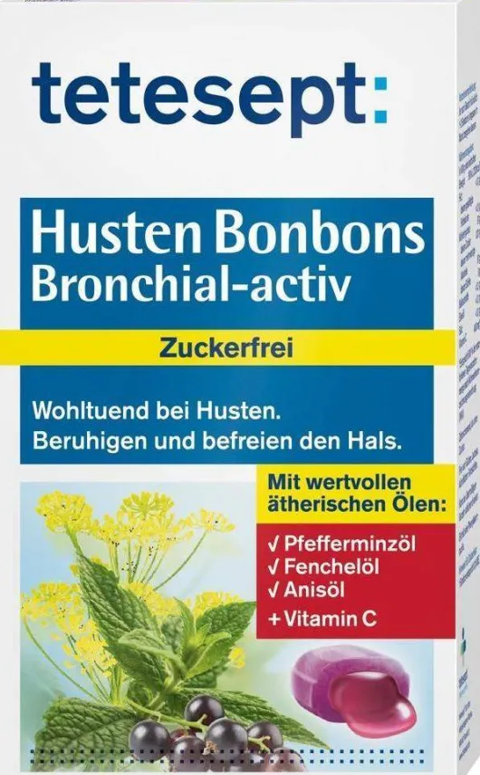 Tetesept 75 G Husten Bonbons Bronchial Activ Zuckerfrei