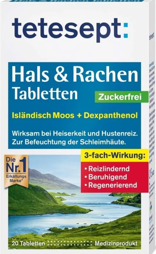 Tetesept Hals & Rachen Tabletten Zuckerfrei