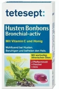 Tetesept Hustenbonbons Bronchial-Activ 100 G Bonbons