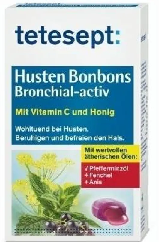 Tetesept Hustenbonbons Bronchial-Activ 100 G Bonbons