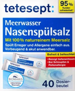 Tetesept Meerwasser Nasenspülsalz 40 Stück