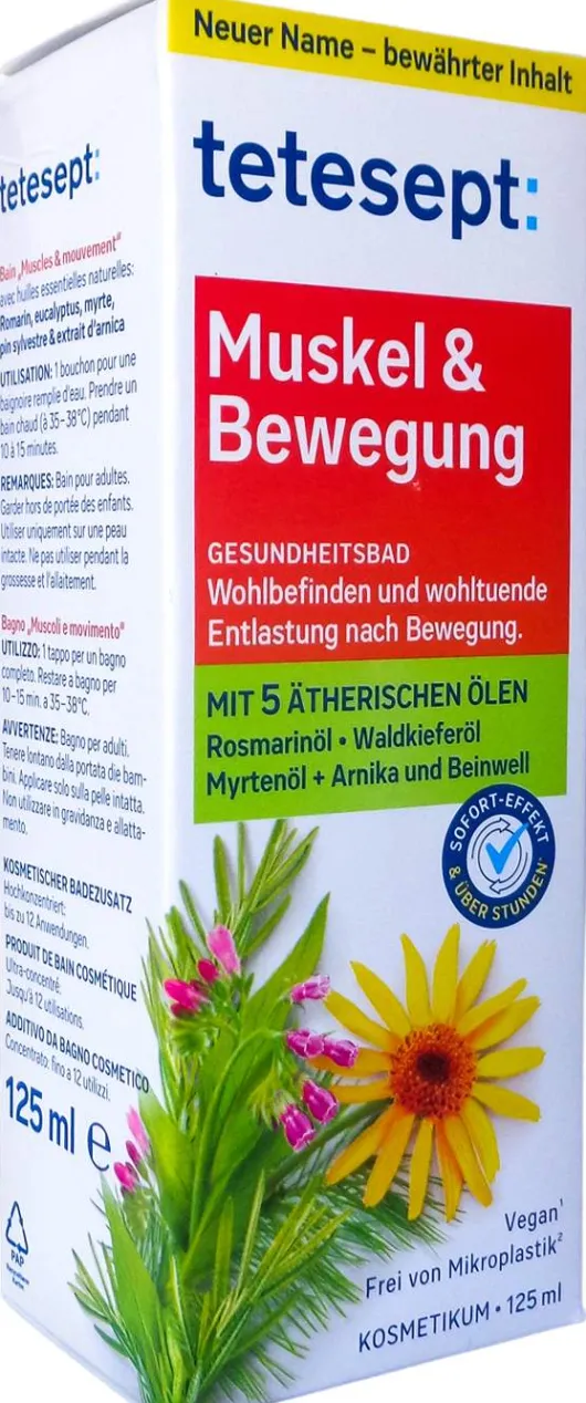 Tetesept Muskel & Bewegung Bad 125 ml