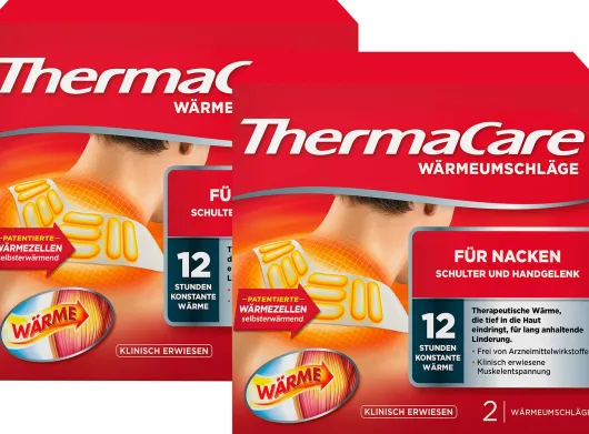 Thermacare Nacken-Schulter Auflagen zur Schmerzlinderung 2 x 2 Stück