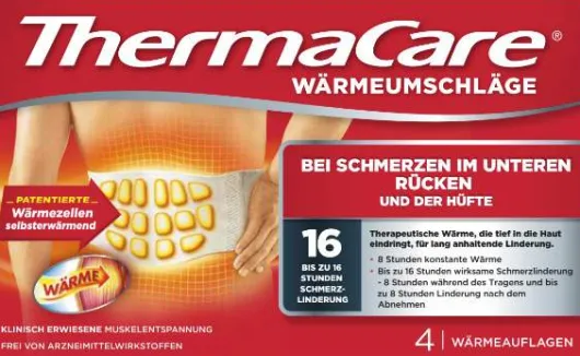 Thermacare Rückenumschläge S-XL 4 Stück