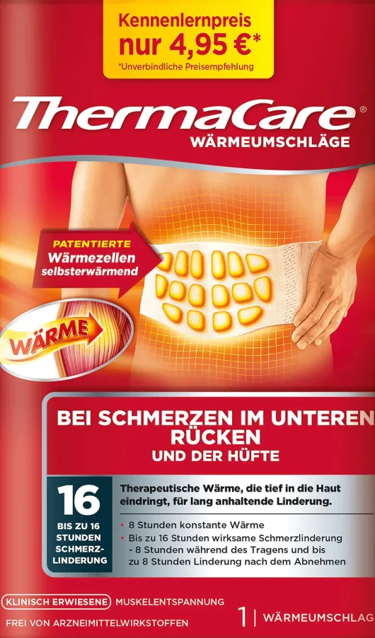 Thermacare Rückenumschläge S-XL 1 Stück