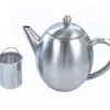 Thermo-Teekanne Doppelwandig Matt Edelstahl, 1 Liter