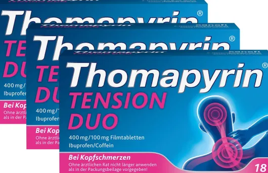 Thomapyrin Tension Duo 400 mg-100 mg 3 x 18 Filmtabletten