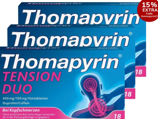 Thomapyrin Tension Duo 400 mg-100 mg 3 x 18 Filmtabletten