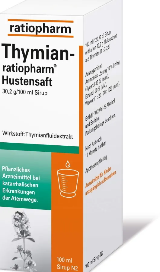 Thymian ratiopharm Hustensaft 100 ml Sirup