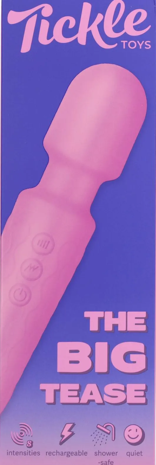 Tickle Toys Big Tease Vibrator, Hot Pink