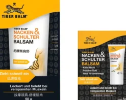 TIGER BALM Nacken und Schulter Balsam 50 g Balsam + gratis Tiger Balsam Sachets 5 g