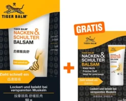 TIGER BALM Nacken und Schulter Balsam 50 g Balsam + gratis Tiger Balsam Sachets 5 g