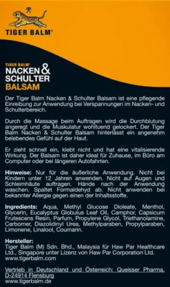 TIGER BALM Nacken und Schulter Balsam 50 g Balsam