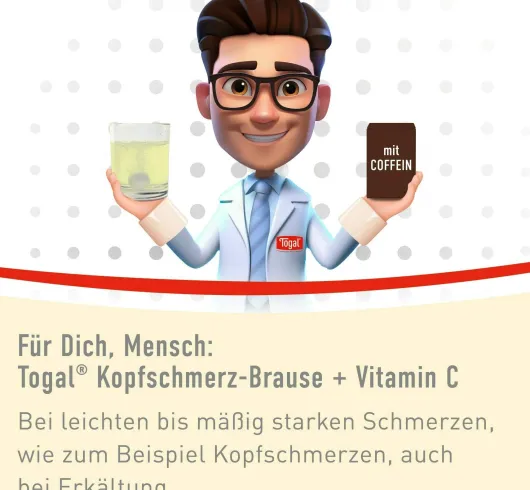 Togal Kopfschmerz - Brause + Vitamin C 20 Brausetabletten