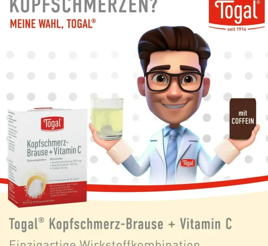 Togal Kopfschmerz - Brause + Vitamin C 20 Brausetabletten