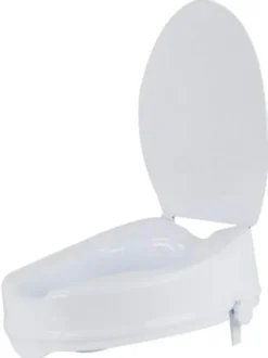 Toilettensitzerhöhung 15 cm mit Deckel