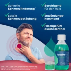 Tonsino Gurgellösung bei Halsschmerzen 120 ml