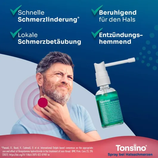 Tonsino Spray bei Halsschmerzen 30 ml