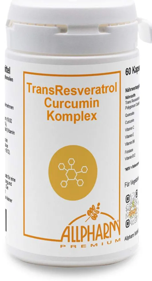 Trans-Resveratrol Curcumin Komplex Allpharm 60 Kapseln