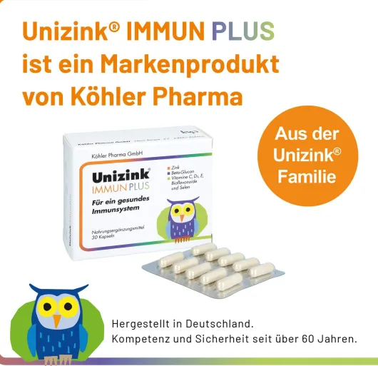 Unizink Immun Plus 30 Kapseln
