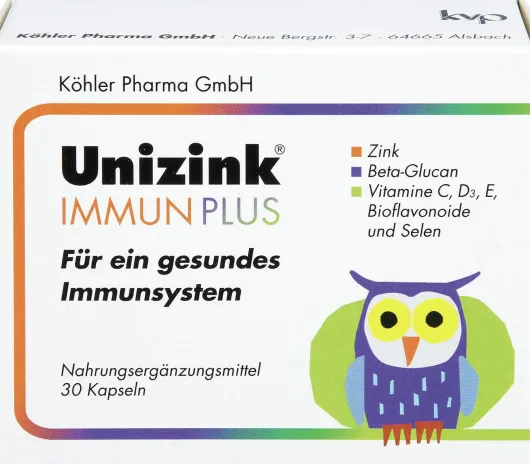 Unizink Immun Plus 30 Kapseln