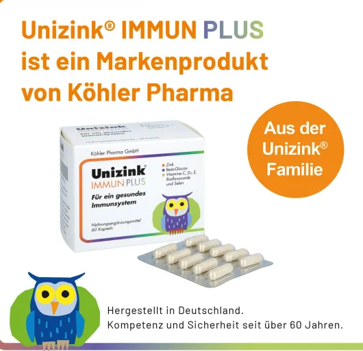 Unizink Immun Plus 60 Kapseln
