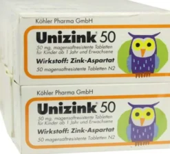 Unizink 50 Magensaftresistente Tabletten 10 X 50 Stück