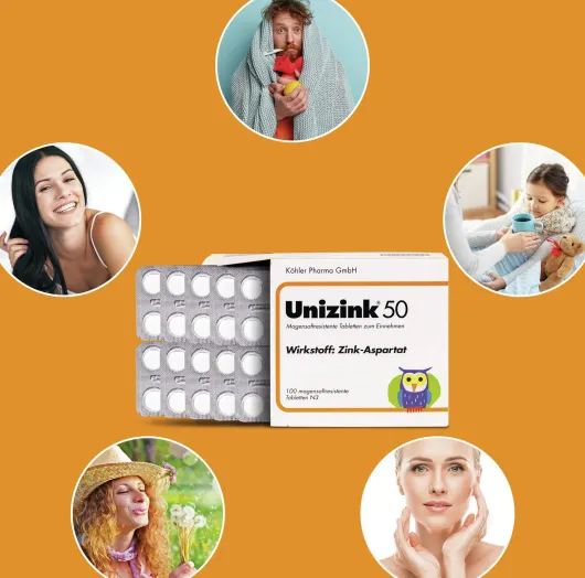 Unizink 50 magensaftresistente Tabletten 100 Stück