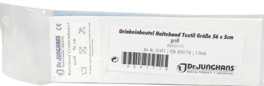 Urin Beinbeutel Halteband Textil 56 cm Groß