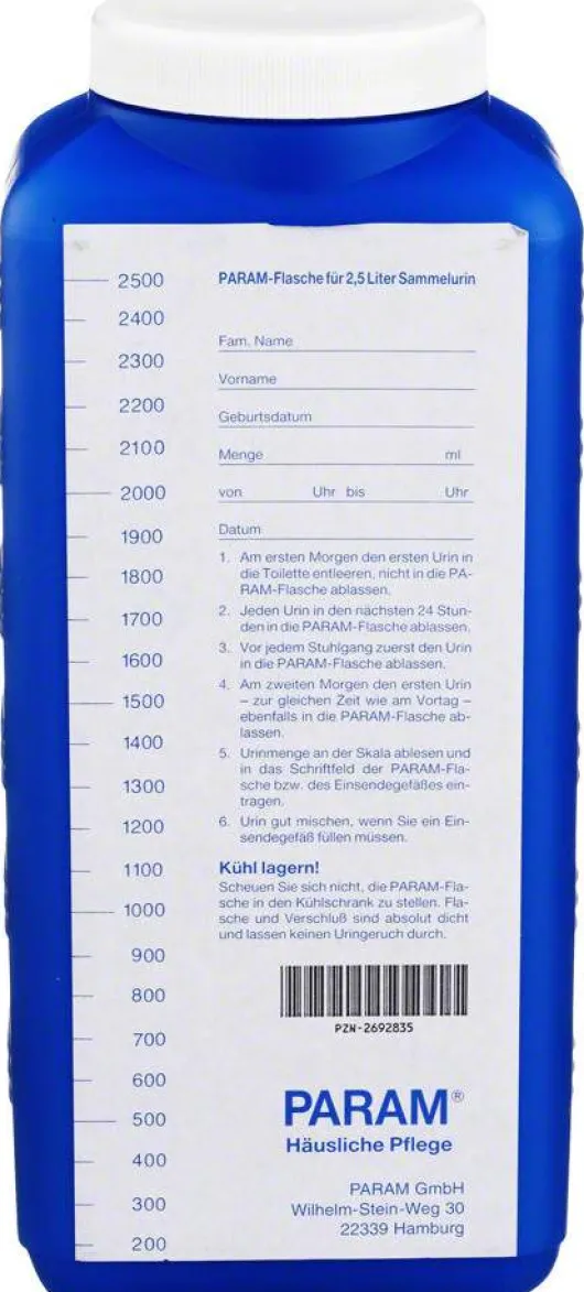 Urinsammelgefäß Mit Deckel 2,5 L