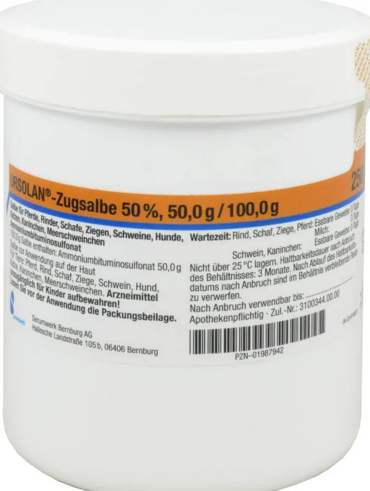 Ursolan-Zugsalbe 50% vet. 250 G