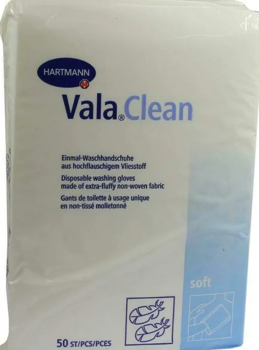 Valaclean Soft Einmal Waschhandschuhe 50 Stück