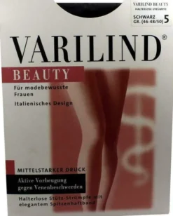Varilind Beauty Schenkelstrümpfe Gr.5 Schwarz