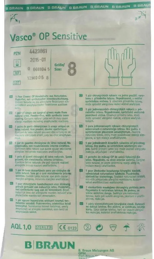 Vasco Op Handschuhe Steril Puderfrei Gr.8,0