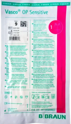 Vasco Op Sensitive Handschuhe Steril Puderfrei Gr.9,0 2 Stück